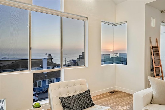 4216 Highland Ave Unit B, Manhattan Beach, CA 90266 - sitting room with wood finished floors and baseboards