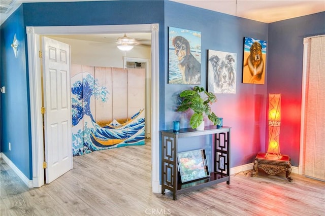 7695 Valle Ave, Atascadero, CA 93422 - hallway featuring wood finished floors