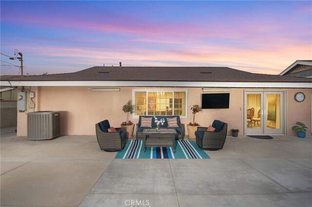 2415 Casa Grande St, Pasadena, CA 91104 - rear view of house featuring an outdoor hangout area, a patio area, and stucco siding
