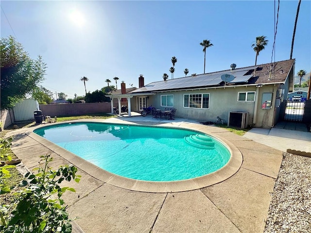 3425 Clifton Ave, Highland, CA 92346 - view of pool with a patio area, a fenced backyard, and a gate