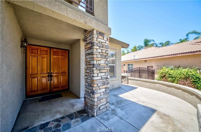 5412 Signac Ct, Chino Hills, CA 91709 - property entrance with stucco siding and a gate