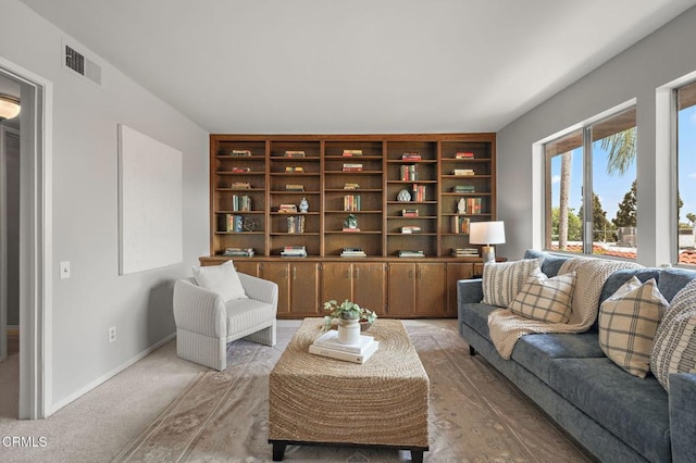 1200 S Orange Grove Blvd Unit 15, Pasadena, CA 91105 - living room featuring built in features and baseboards