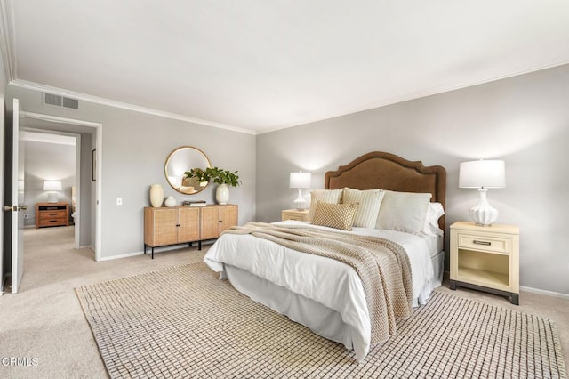 1200 S Orange Grove Blvd Unit 15, Pasadena, CA 91105 - bedroom featuring light colored carpet and crown molding
