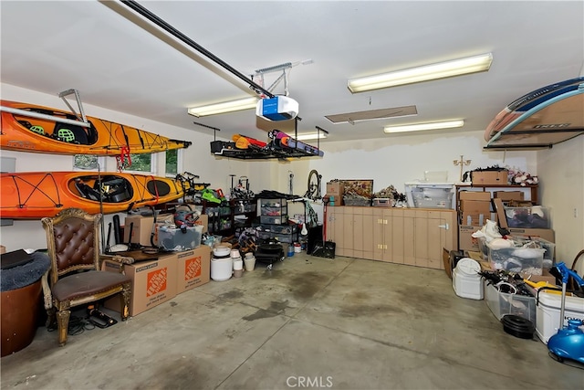 24586 Horst Dr, Crestline, CA 92325 - garage with a garage door opener