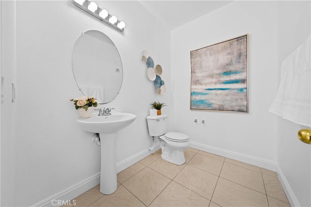 7265 Excelsior Dr, Eastvale, CA 92880 - half bath with toilet and tile patterned floors