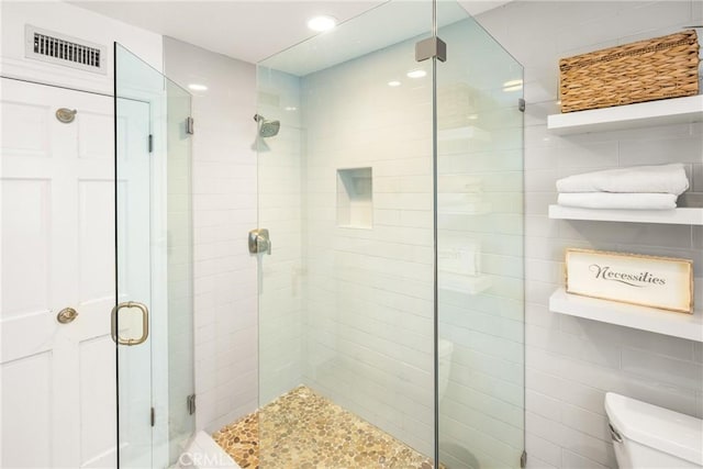 19180 Palm Vis, Yorba Linda, CA 92886 - full bathroom featuring a shower stall, tile walls, and recessed lighting