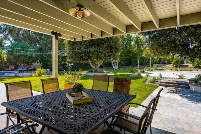 19180 Palm Vis, Yorba Linda, CA 92886 - view of patio featuring outdoor dining area