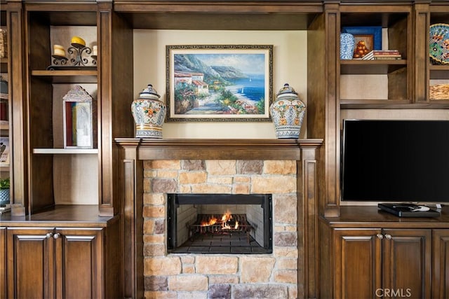19180 Palm Vis, Yorba Linda, CA 92886 - detailed view of a fireplace