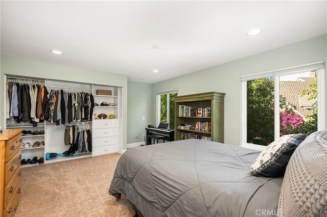 19180 Palm Vis, Yorba Linda, CA 92886 - carpeted bedroom with a closet and recessed lighting