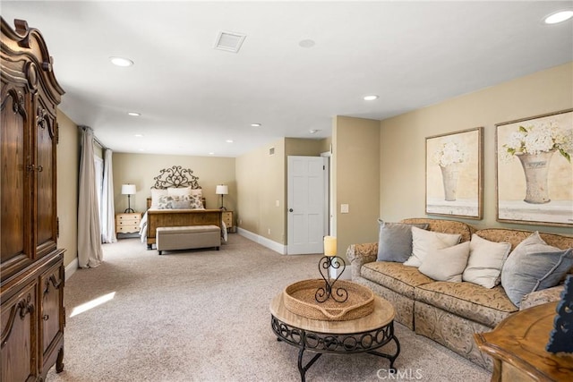 19180 Palm Vis, Yorba Linda, CA 92886 - bedroom featuring light colored carpet and recessed lighting