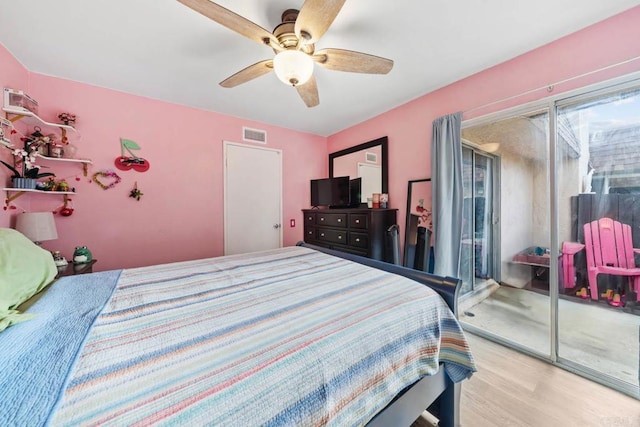 218 Holiday Way, Oceanside, CA 92057 - bedroom featuring wood finished floors and ceiling fan