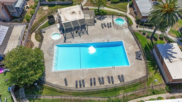 218 Holiday Way, Oceanside, CA 92057 - bird's eye view of a pool area