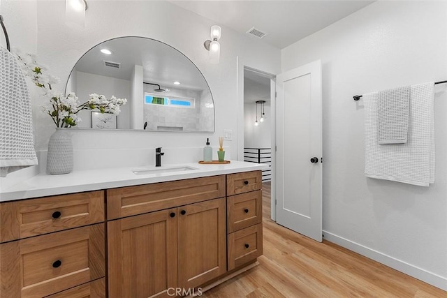 15016 Firmona Ave, Lawndale, CA 90260 - bathroom with vanity and wood finished floors