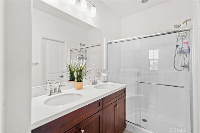 168 Royal Way, Upland, CA 91786 - bathroom with a stall shower and double vanity