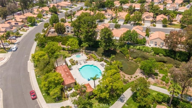 31858 Corte Priego, Temecula, CA 92592 - aerial overview of property's location featuring a pool and nearby suburban area