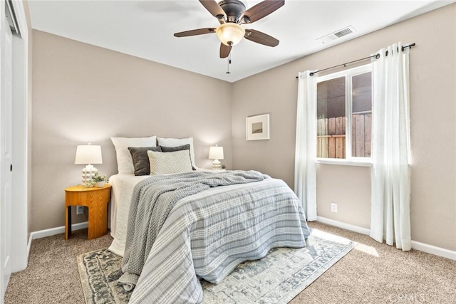 1619 Harvest Glen Dr, Chico, CA 95928 - carpeted bedroom with baseboards and ceiling fan