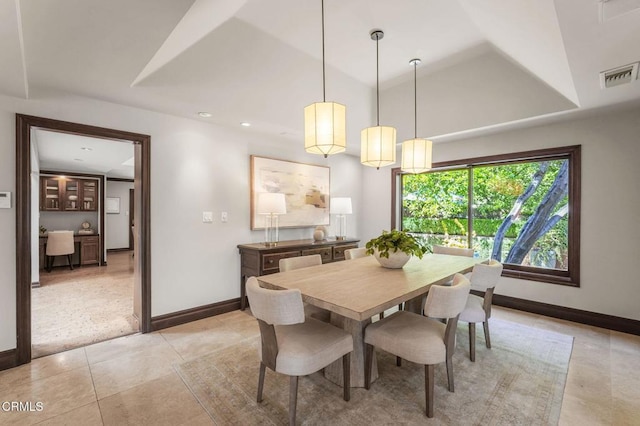 1897 Braemar Rd, Pasadena, CA 91103 - dining area with light tile patterned floors and recessed lighting