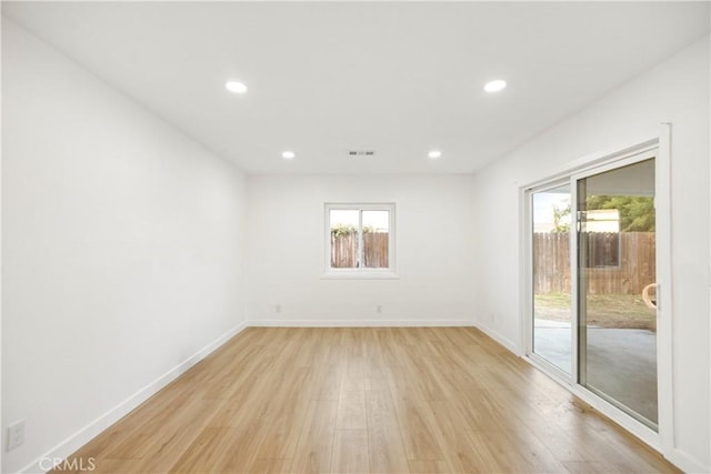 934 W Calora St, San Dimas, CA 91773 - spare room featuring light wood-style floors and recessed lighting
