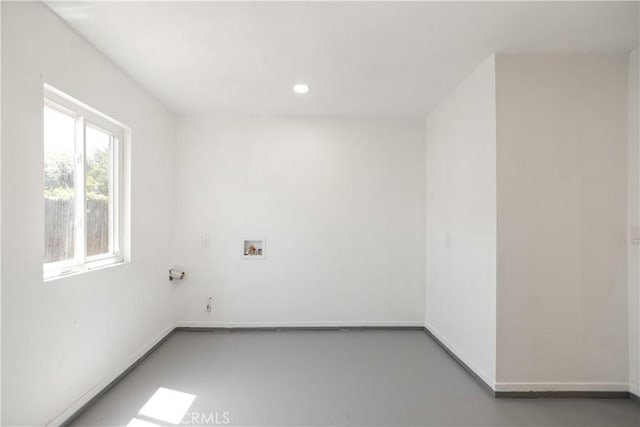 934 W Calora St, San Dimas, CA 91773 - spare room featuring recessed lighting and finished concrete floors