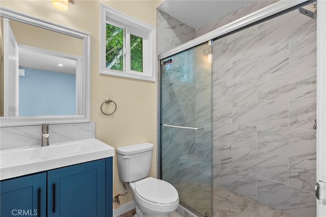 15711 Hiawatha St, Granada Hills, CA 91344 - bathroom with vanity and a marble finish shower