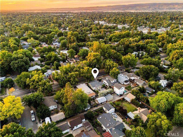 375 E 1st Ave, Chico, CA 95926 - aerial view at dusk of a residential view