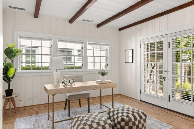 375 E 1st Ave, Chico, CA 95926 - office space with beamed ceiling and plenty of natural light