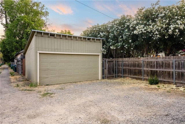 375 E 1st Ave, Chico, CA 95926 - garage at dusk with a garage