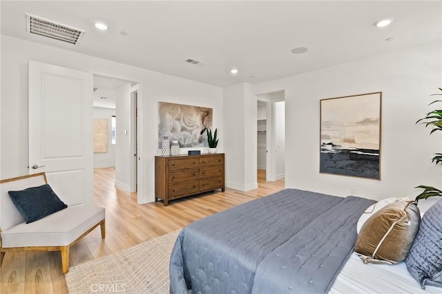 27636 S Evergreen Pl, San Pedro, CA 90732 - bedroom with light wood-type flooring and recessed lighting