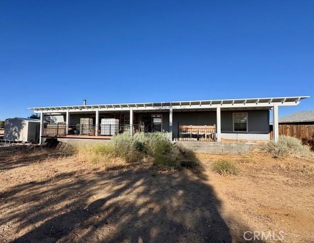 6475 105th St W, Rosamond, CA 93560 - back of property
