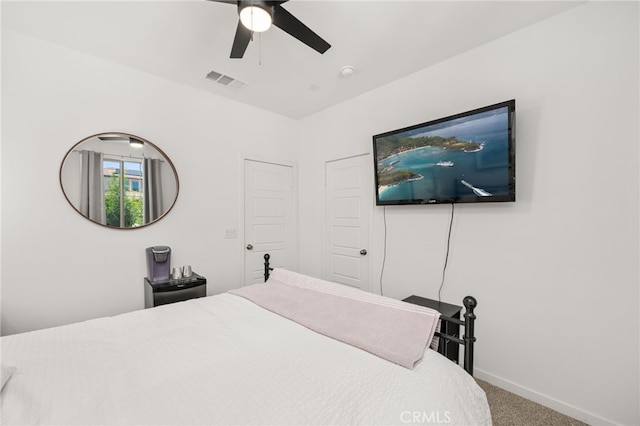 5756 Quicksilver Way, Banning, CA 92220 - bedroom featuring carpet flooring and ceiling fan