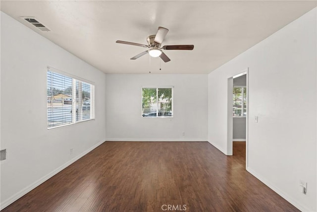 5609 Beach St, Jurupa Valley, CA 92509 - empty room with wood finished floors and a ceiling fan