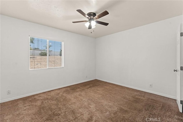 5609 Beach St, Jurupa Valley, CA 92509 - carpeted empty room with ceiling fan and baseboards