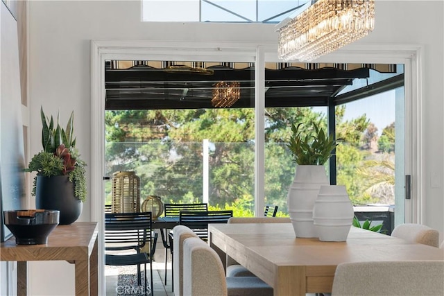 1213 Via Visalia, San Clemente, CA 92672 - dining space featuring a skylight and healthy amount of natural light