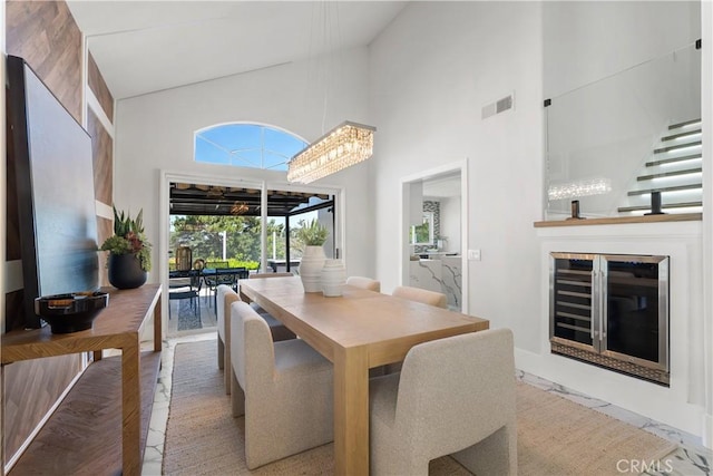1213 Via Visalia, San Clemente, CA 92672 - dining space featuring high vaulted ceiling