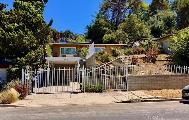 4126 Toland Way, Los Angeles, CA 90065 - view of front of home with a gate and a fenced front yard