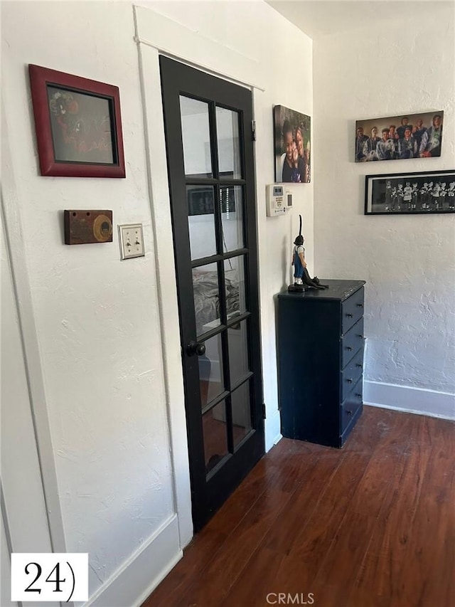 1388 N Lugo Ave, San Bernardino, CA 92404 - hall featuring dark wood finished floors