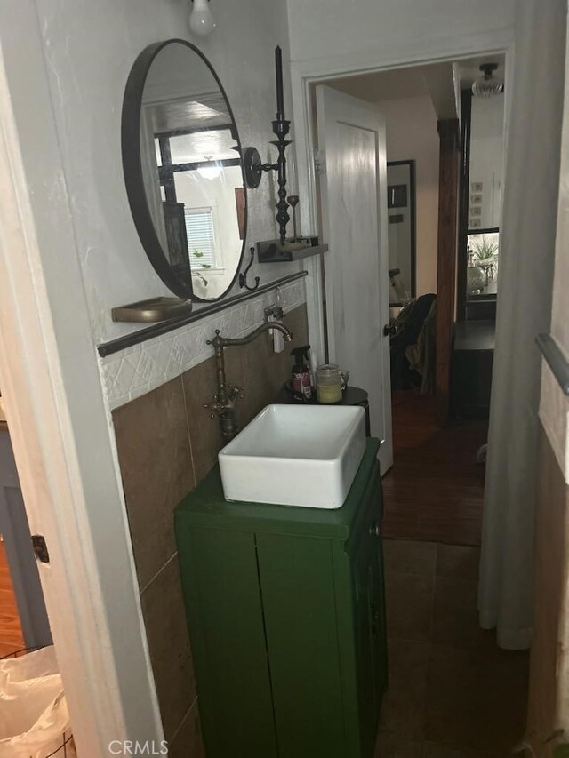 1388 N Lugo Ave, San Bernardino, CA 92404 - bathroom with tile patterned floors and vanity