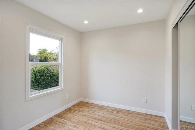 1933 Chatsworth Blvd, San Diego, CA 92107 - spare room featuring light wood-style floors and recessed lighting