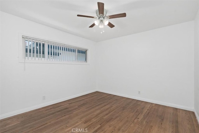 3203 Faust Ave, Long Beach, CA 90808 - unfurnished room with wood finished floors and a ceiling fan