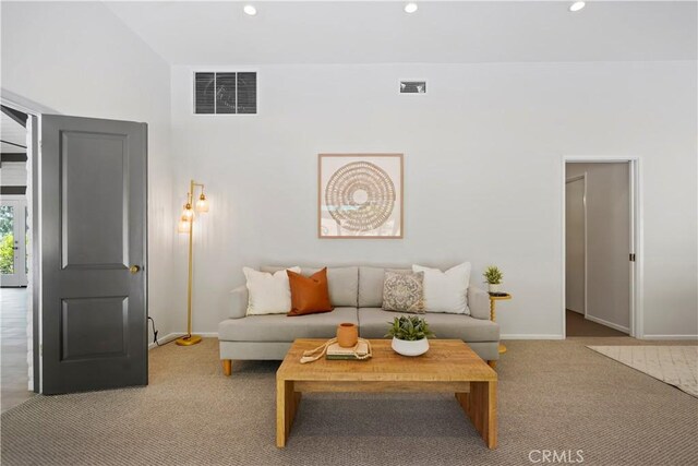 1987 Windover Rd, Pasadena, CA 91107 - living room featuring light colored carpet and recessed lighting