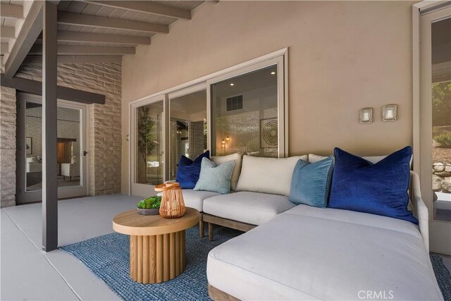 1987 Windover Rd, Pasadena, CA 91107 - view of patio with an outdoor hangout area