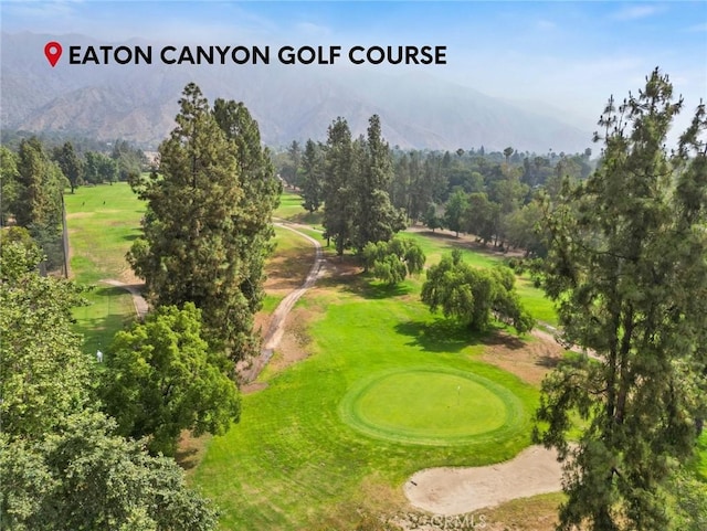 1987 Windover Rd, Pasadena, CA 91107 - view of property's community featuring a putting green, a mountain view, and golf course view
