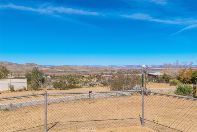 7167 Sunny Vista Rd, Joshua Tree, CA 92252 - view of yard with a mountain view