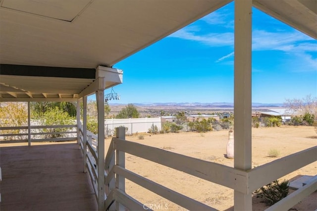 7167 Sunny Vista Rd, Joshua Tree, CA 92252 - view of yard featuring a mountain view