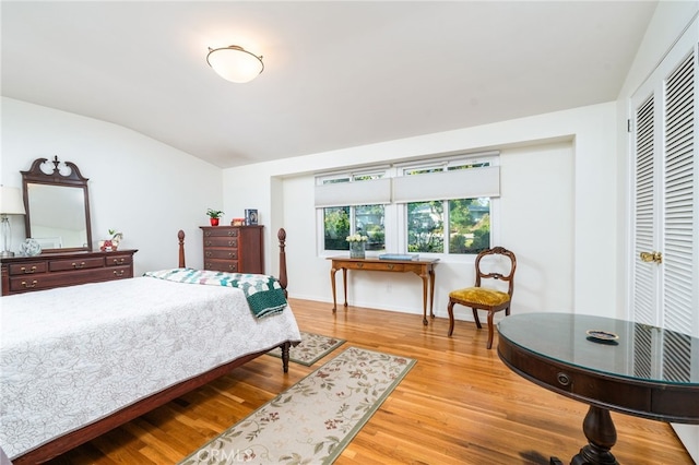 1525 Lafayette Rd, Claremont, CA 91711 - bedroom featuring lofted ceiling, wood finished floors, and a closet