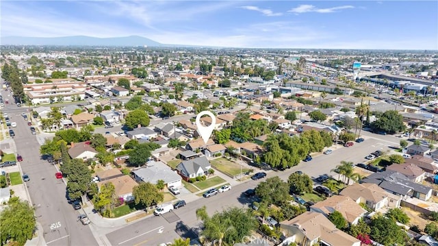 6362 Darlington Ave, Buena Park, CA 90621 - aerial view of property and surrounding area featuring a mountain backdrop