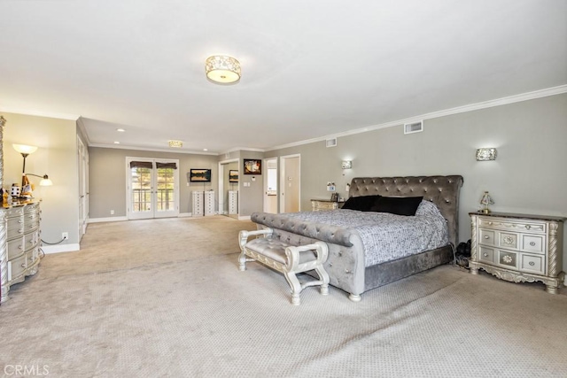 748 S Walnut Ave, San Dimas, CA 91773 - carpeted bedroom featuring crown molding and baseboards