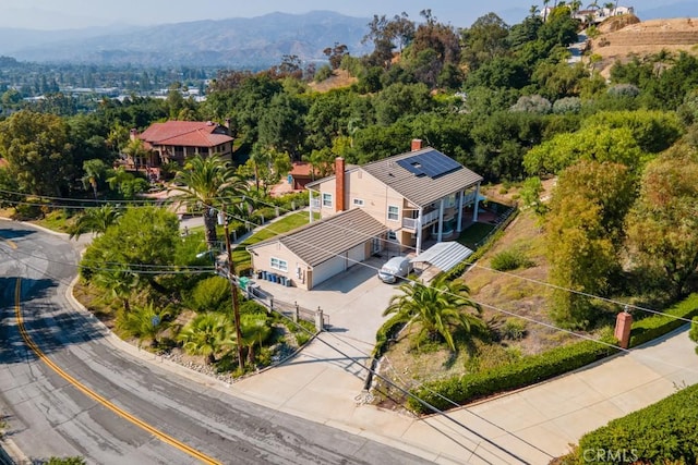 748 S Walnut Ave, San Dimas, CA 91773 - view from above of property with a mountainous background