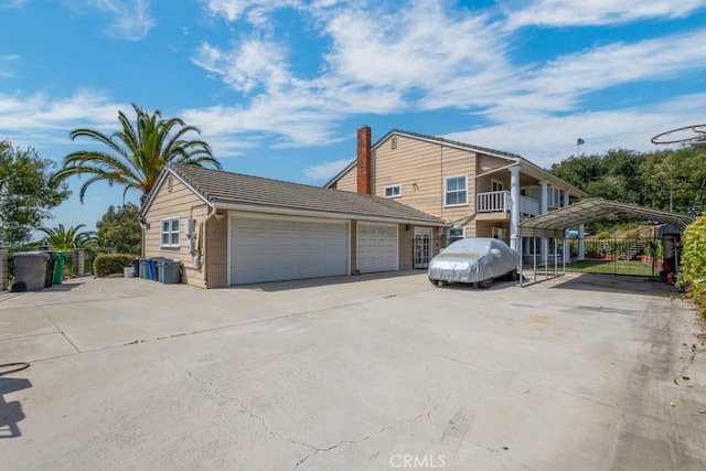 748 S Walnut Ave, San Dimas, CA 91773 - view of home's exterior featuring driveway and a tiled roof