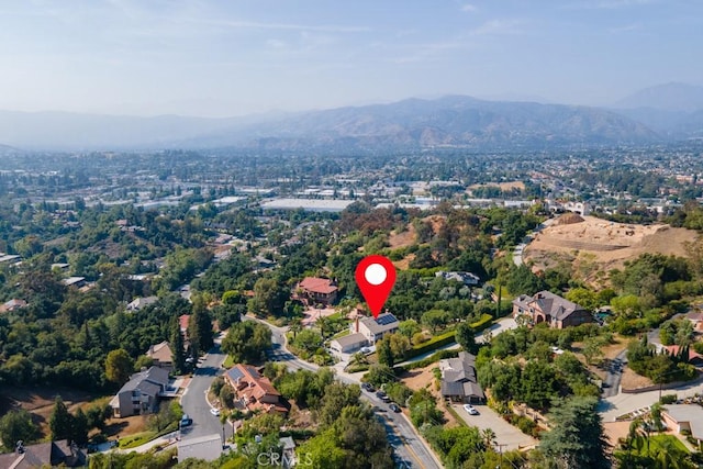 748 S Walnut Ave, San Dimas, CA 91773 - aerial view of property's location with a mountainous background